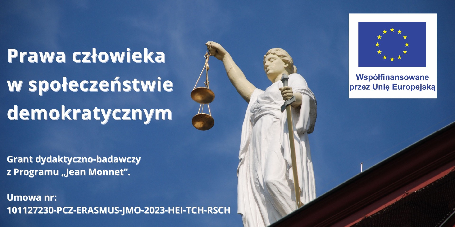 Grafika promocyjna projektu dotyczącego praw człowieka